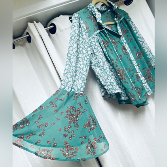 Free People floral Serena blouse - Picture 4 of 5